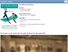 Tablet Screenshot of ecolededanse-montigny.org